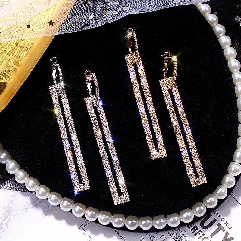 Fashion exaggerated rectangular earrings long crystal jewelry Statement earrings for Women 2021 New Trend Jewelry Wholesale
Fashion exaggerated rectangular earrings long crystal jewelry Statement earrings for Women 2021 New Trend Jewelry Wholesale