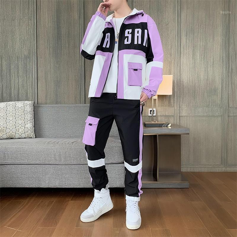 Men's Streetwear Tracksuit Two Piece Set Sweatsuit Autumn Leisure Suit zipperJackets And Hip Hop Harlan Pants Sportswear Suits1, Purple
Men's Streetwear Tracksuit Two Piece Set Sweatsuit Autumn Leisure Suit zipperJackets And Hip Hop Harlan Pants Sportswear Suits1, Purple