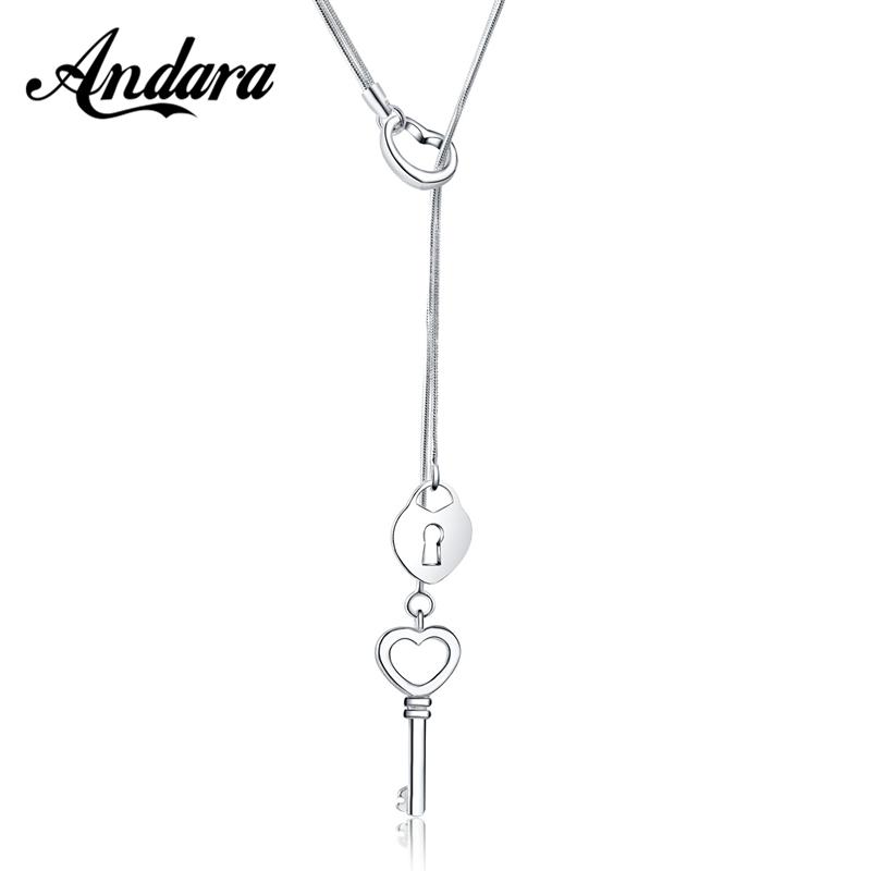 New Fashion 925 Silver Necklace Heart Key Tassel Necklace Dress For Woman Jewelry Gift
New Fashion 925 Silver Necklace Heart Key Tassel Necklace Dress For Woman Jewelry Gift