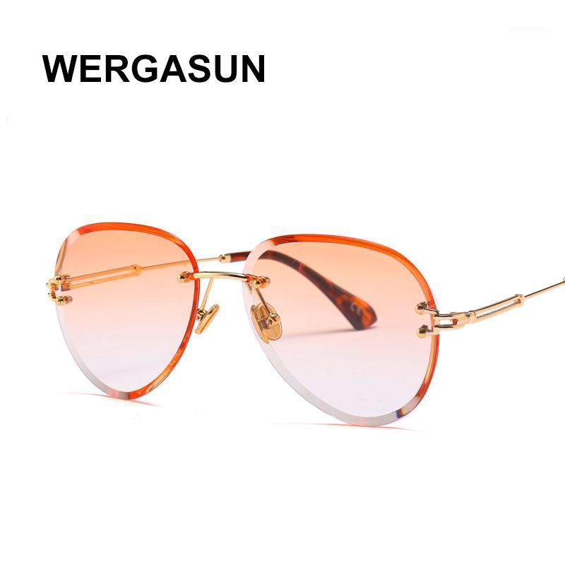 WERGASUN New Rimless Sunglasses Women Brand Designer Alloy Frame Oversize Gradient Sun Glasses Fashion Female Clear Shades1
WERGASUN New Rimless Sunglasses Women Brand Designer Alloy Frame Oversize Gradient Sun Glasses Fashion Female Clear Shades1