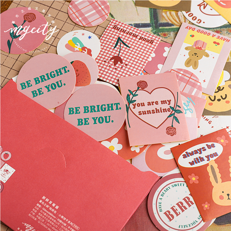 40 pcs Bear biscuit series Journal Decorative Stickers set Scrapbooking Stick Label Diary Stationery Album Cute envelope sticker
40 pcs Bear biscuit series Journal Decorative Stickers set Scrapbooking Stick Label Diary Stationery Album Cute envelope sticker