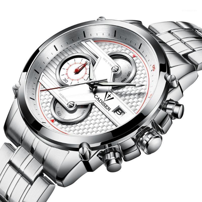 CADISEN Men Watches Stainless Steel Waterproof Sport Quartz Chronograph Watch Men Clock Relogio Masculino1, 9018sl91
CADISEN Men Watches Stainless Steel Waterproof Sport Quartz Chronograph Watch Men Clock Relogio Masculino1, 9018sl91