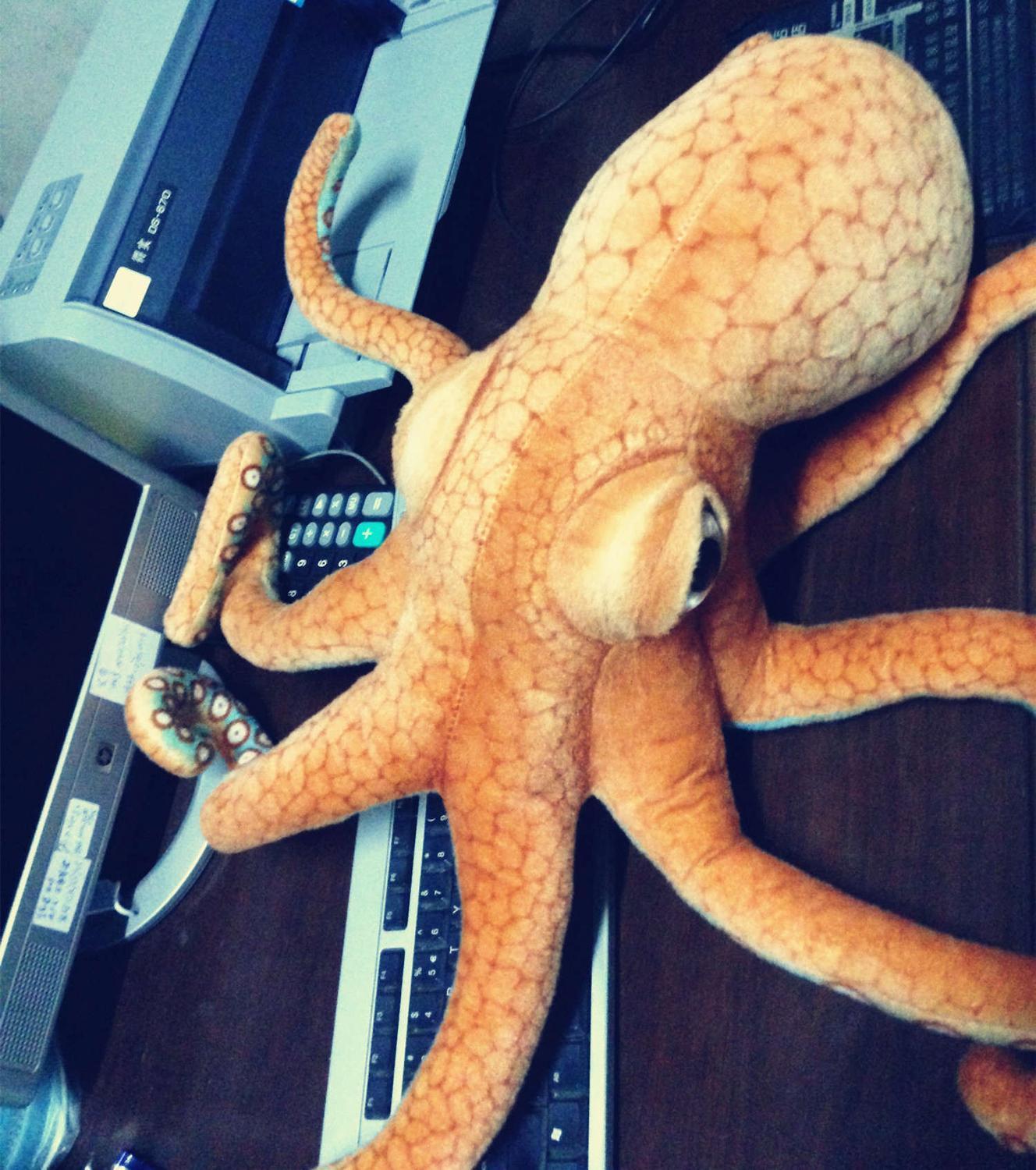 1Pc 55/80cm Real Life Big Octopus Doll Octopus Plush Toy Pillow Sea Bottom Animal Doll Creative Realistic Spoof Gift LJ201126