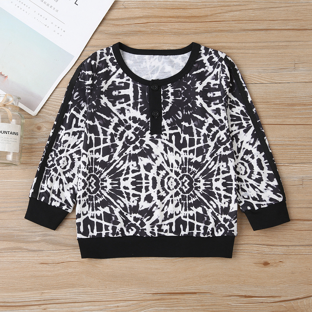 Fashion Clothing Sets Autumn Winter Toddler Girls Clothes Tie-dyed Fashion Style Costume Outfit Kids Girls Clothing SetX1019