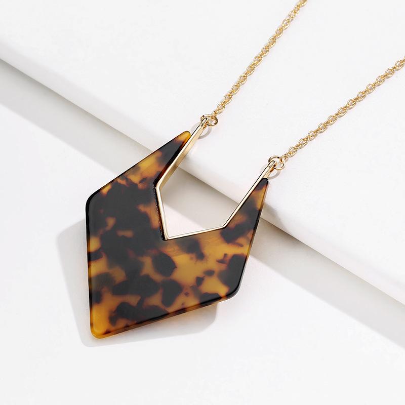 Bohemian Colorful Acrylic Acetic Sheet Necklace for Women Geometric polygon Alloy Pendant Long Necklaces Bijoux Fashion Jewelry
Bohemian Colorful Acrylic Acetic Sheet Necklace for Women Geometric polygon Alloy Pendant Long Necklaces Bijoux Fashion Jewelry