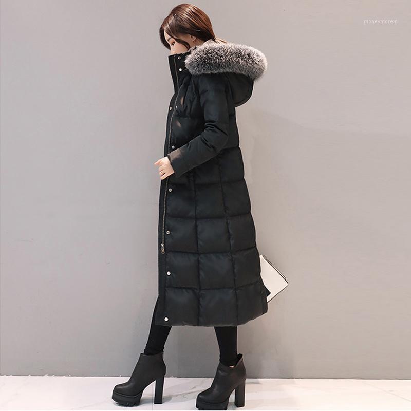 New 2020 Winter Women Fashion Slim Fur Collar White Duck Down Jackets Solid Hooded Long Outerwear Female Warm Down Coat ZX13921, Black
New 2020 Winter Women Fashion Slim Fur Collar White Duck Down Jackets Solid Hooded Long Outerwear Female Warm Down Coat ZX13921, Black