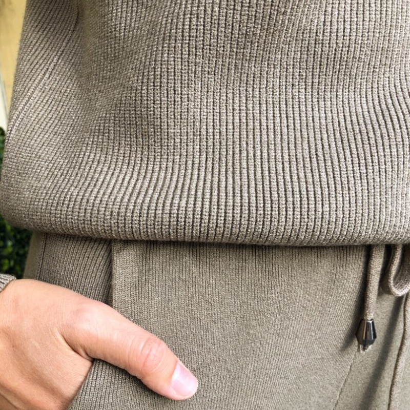 GIGOGOU Women Sweater Suits Track Costumes 2 Piece Sets Autumn Winter Thick Turtleneck Pullover Top Soft Female Jumper Pull Femm 201017