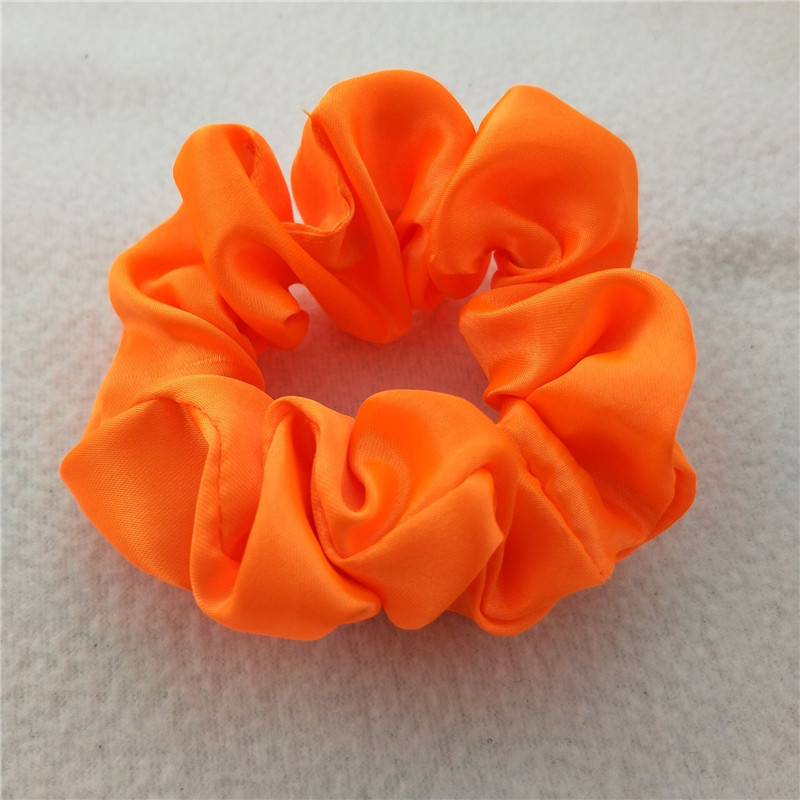 Women Silk Scrunchie Elastic Handmade Multicolor Hair Band Ponytail Holder Headband Accessories epacket 70 colors