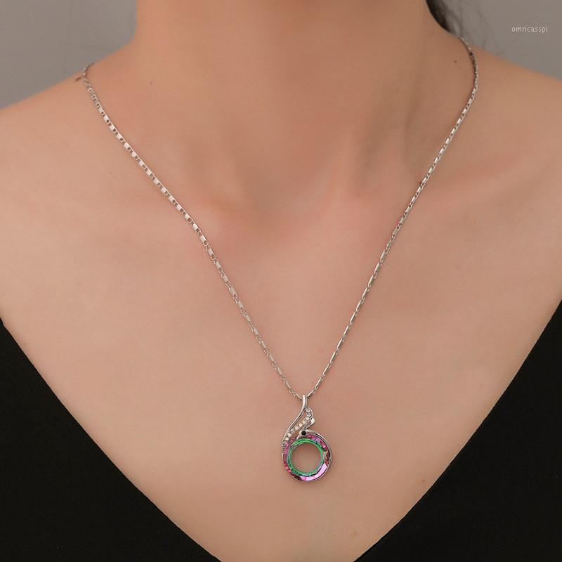 Pendant Necklaces Silver Color Nirvana Of Phoenix Necklace Colorful Crystal Peacock Gradient Pendant1 
Pendant Necklaces Silver Color Nirvana Of Phoenix Necklace Colorful Crystal Peacock Gradient Pendant1