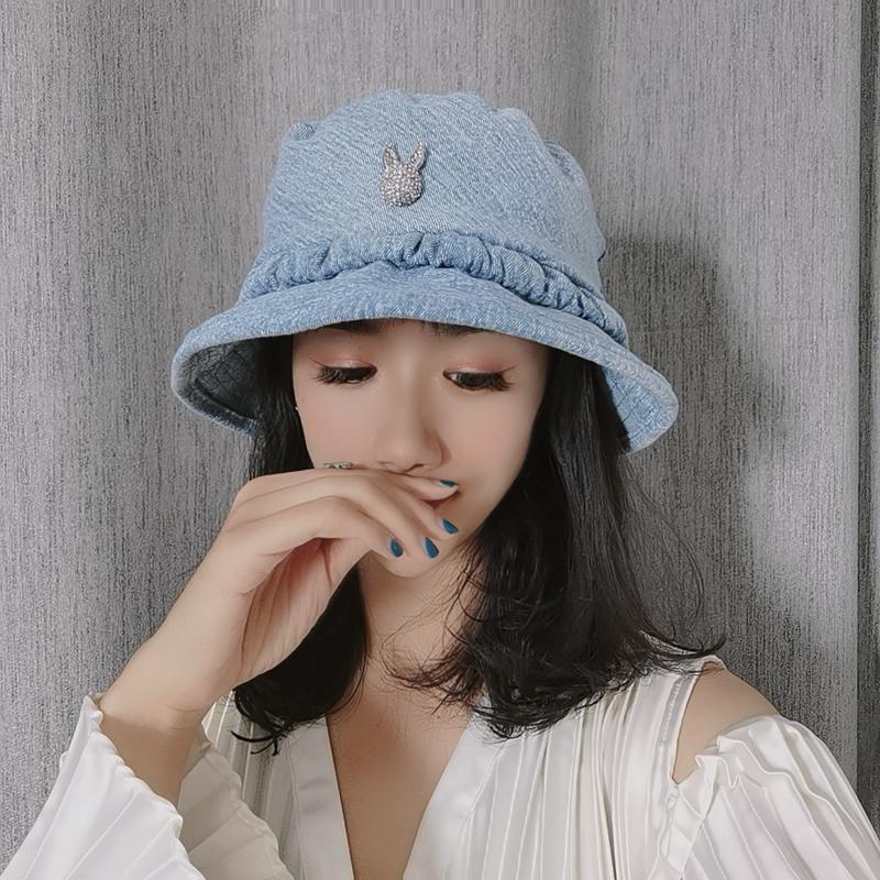 Hot Sale-New summer hat cowgirl little fresh fisherman hat fashion joker is prevented bask to restore ancient ways the bucket hats