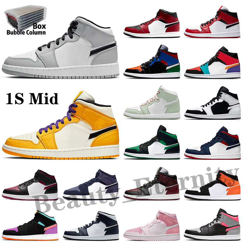High Quality Bordeaux 1s 1 Basket ball shoes University blue dark mocha Chicago UNC patent bred toe twist mens Mid Light Smoke Grey Designer sneakers women trainers, Color 5
High Quality Bordeaux 1s 1 Basket ball shoes University blue dark mocha Chicago UNC patent bred toe twist mens Mid Light Smoke Grey Designer sneakers women trainers, Color 5