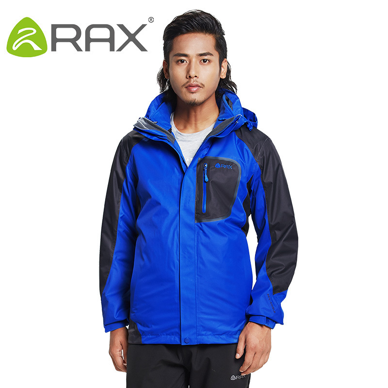 Rax Hiking Jackets Men Waterproof Windproof Warm Hiking Jackets Winter Outdoor Camping Jackets Women Thermal Coat 43-1A062 201128