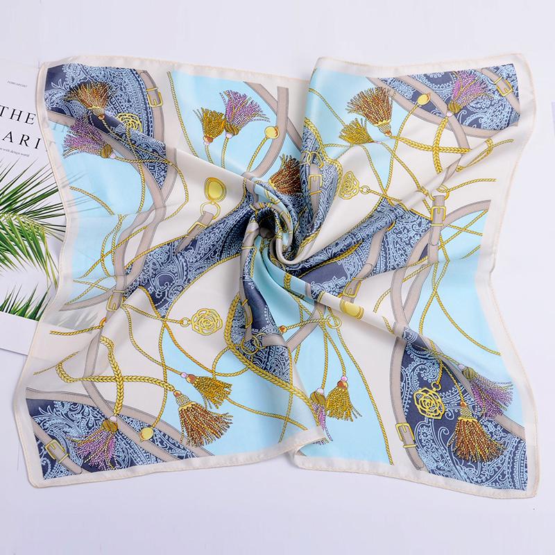 Fashion Yellow Kerchief Hair Scarf For Women Print Silk Satin Head Scarfs 53*53cm Square Headband Small Scarves For Ladies 2020
Fashion Yellow Kerchief Hair Scarf For Women Print Silk Satin Head Scarfs 53*53cm Square Headband Small Scarves For Ladies 2020