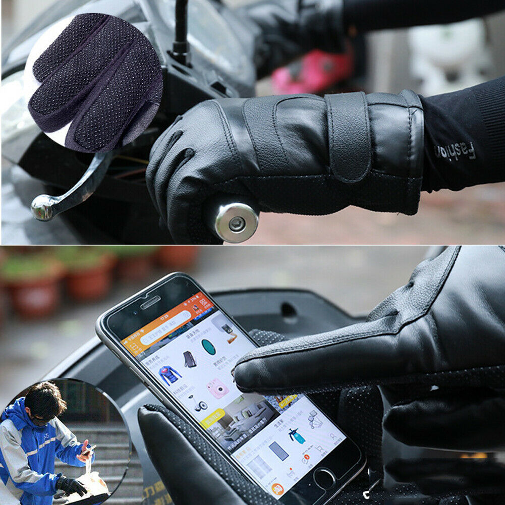 Winter Electric Heated Gloves Windproof Cycling Warm Heating Touch Screen Skiing Gloves USB Powered For Men Women 201104