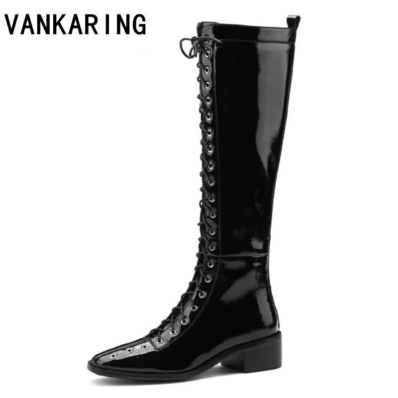 2020 shoes women patent leather knee high boots black lace-up platform long boots Paris fashion runway new style nightclub shoes, Beige
2020 shoes women patent leather knee high boots black lace-up platform long boots Paris fashion runway new style nightclub shoes, Beige