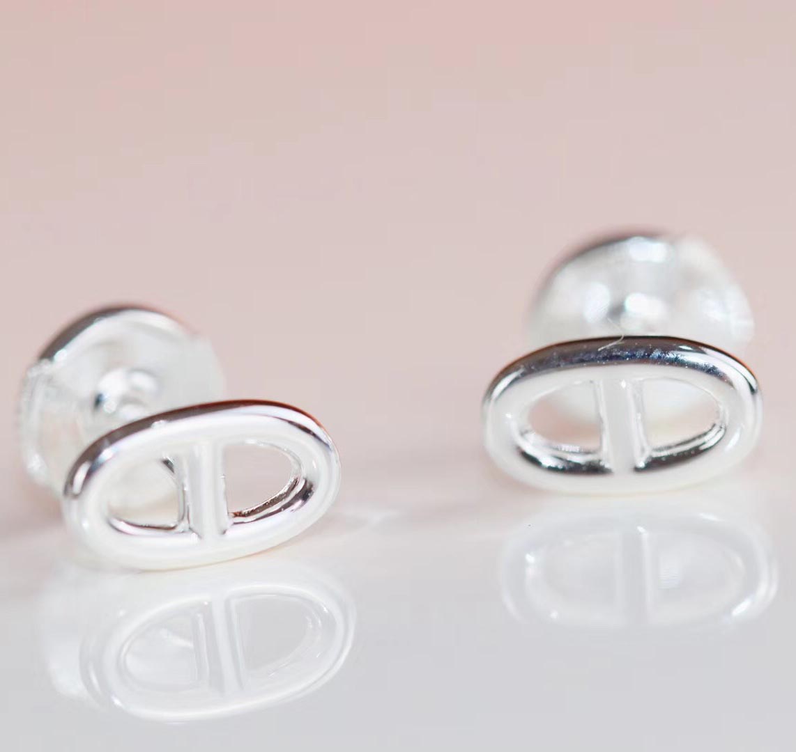 S925 Pure silver hollow shape stud earring for women and girl friend jewelry gift ring set free shipping PS8