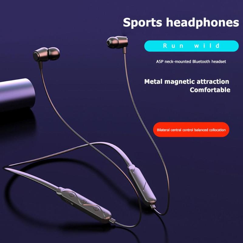 Magnetic Sports Wireless Bluetooth Earphone Earbuds for mobile phones Headset with microphone Heavy bass, Black
Magnetic Sports Wireless Bluetooth Earphone Earbuds for mobile phones Headset with microphone Heavy bass, Black