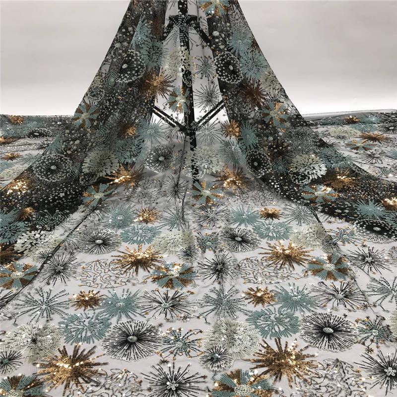 Embroidered French Mesh Lace Fabric Latest 2020 Sequins Nigerian Lace Fabric High Quality Wedding African KCD9502
Embroidered French Mesh Lace Fabric Latest 2020 Sequins Nigerian Lace Fabric High Quality Wedding African KCD9502
