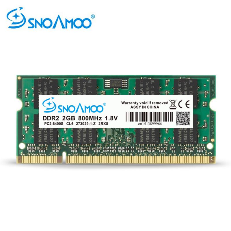 SNOAMOO Laptop RAMs DDR2 2x2GB 667MHz PC2-5300S CL5 800MHz PC2-6400S CL6 S0 DIMM 1G Notebook Memory Lifetime Warranty
SNOAMOO Laptop RAMs DDR2 2x2GB 667MHz PC2-5300S CL5 800MHz PC2-6400S CL6 S0 DIMM 1G Notebook Memory Lifetime Warranty