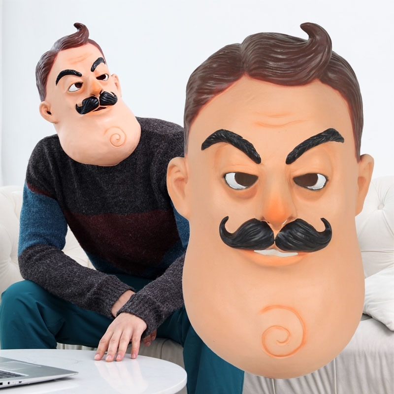 Horror Game Hello Neighbor Cosplay Mask Latex Helmet Halloween Party Props New T200703
Horror Game Hello Neighbor Cosplay Mask Latex Helmet Halloween Party Props New T200703