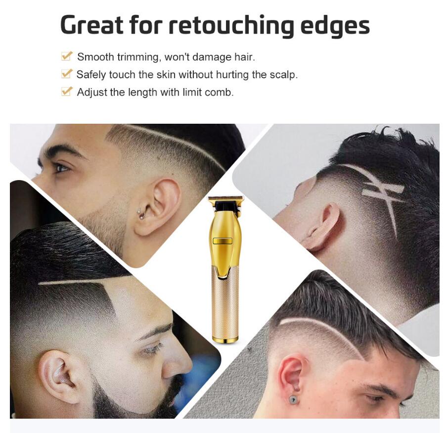 2020 Beautiful SKELETON Cordless Trimmer Clipper-Christmas Gift T9 Hair Clippers