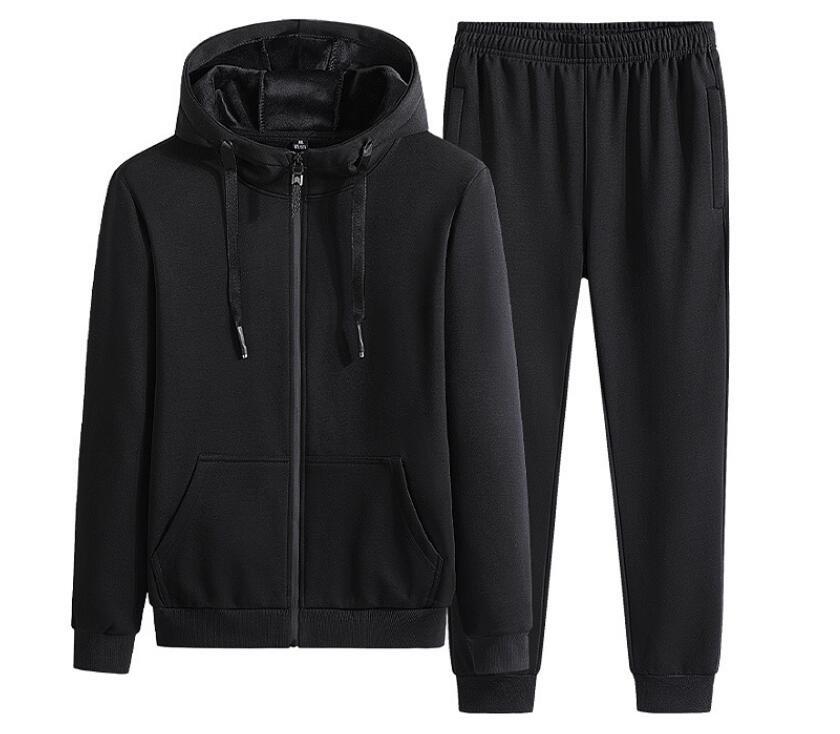2021 Winter Men Sets New Mens Warm Cottn Fleece Sportswear Hooded Tracksuit Jacket+pants Thick Velvet Suit 4IH4, Black
2021 Winter Men Sets New Mens Warm Cottn Fleece Sportswear Hooded Tracksuit Jacket+pants Thick Velvet Suit 4IH4, Black