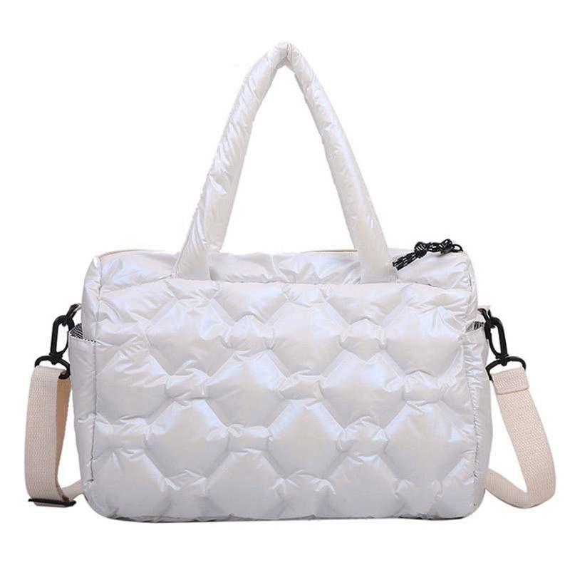 2021 New Winter Space Pad Cotton Feather Down Bags Fashion Female Large capacity Crossbody Bag Shoulder Bag For Women Handbag, White
2021 New Winter Space Pad Cotton Feather Down Bags Fashion Female Large capacity Crossbody Bag Shoulder Bag For Women Handbag, White