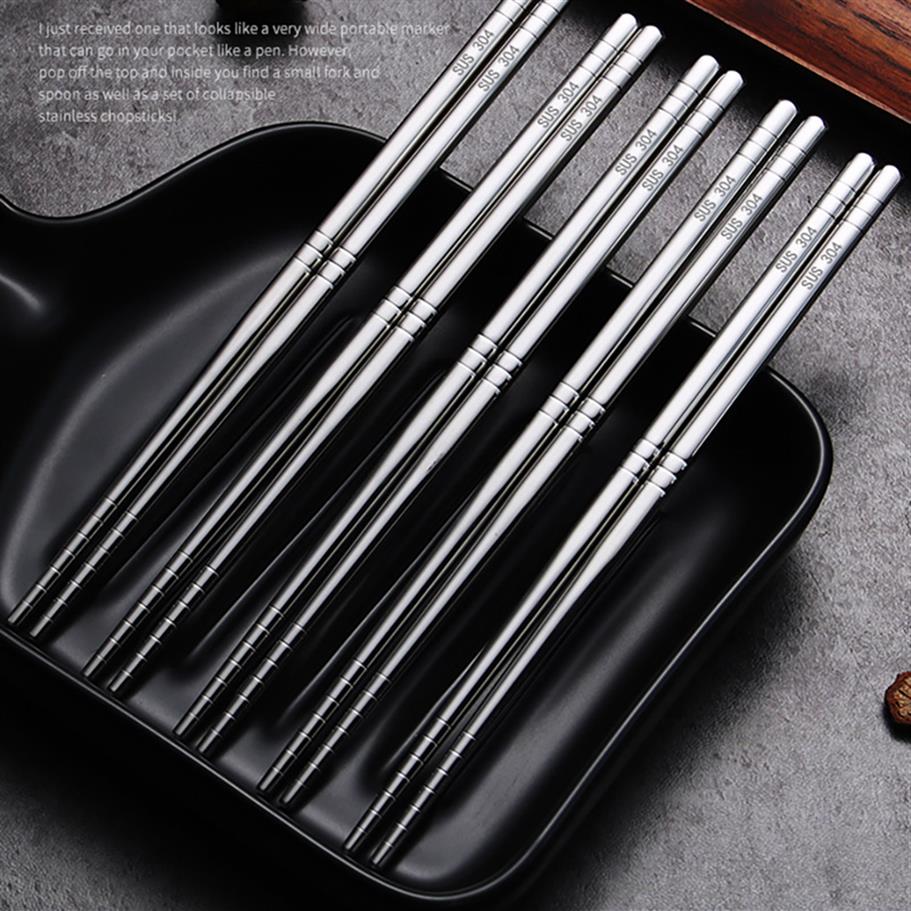 Metal Chopsticks Household High Temperature Sterilizable Non-slip Stainless Steel Chopsticks Set Kitchen Accessoriesa32
Metal Chopsticks Household High Temperature Sterilizable Non-slip Stainless Steel Chopsticks Set Kitchen Accessoriesa32