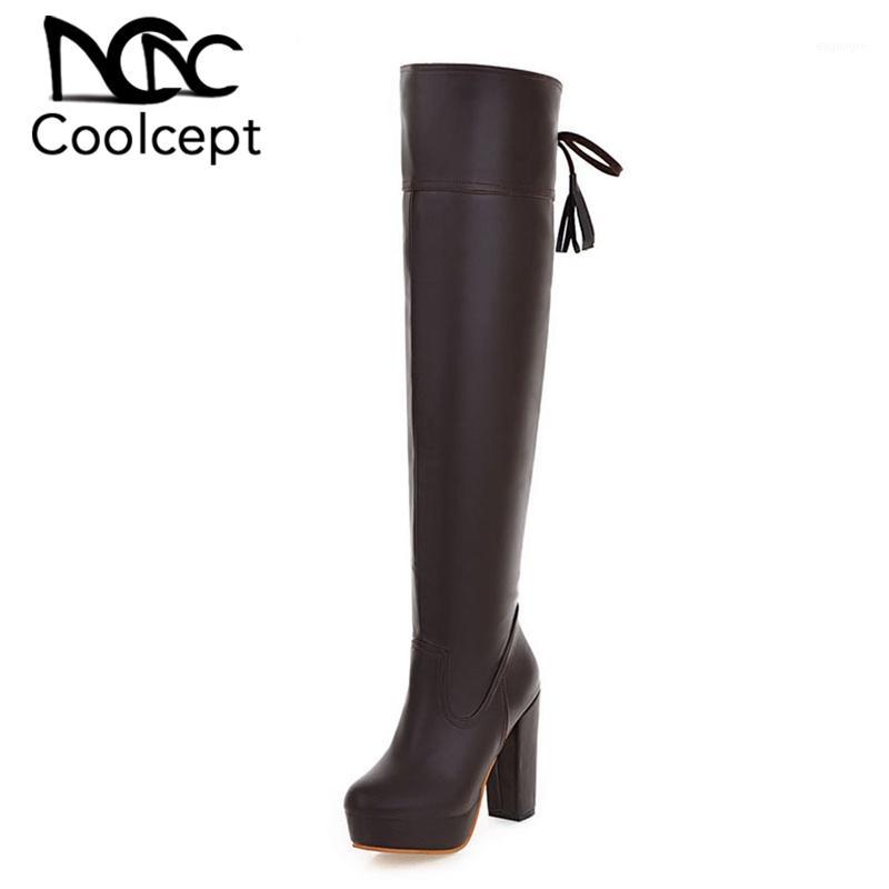 CoolCept Size 34-48 Women Over Knee Boots Female High Heel Platform Botas Fashion Round Toe Winter Shoes Big Size Footwear1, Black
CoolCept Size 34-48 Women Over Knee Boots Female High Heel Platform Botas Fashion Round Toe Winter Shoes Big Size Footwear1, Black
