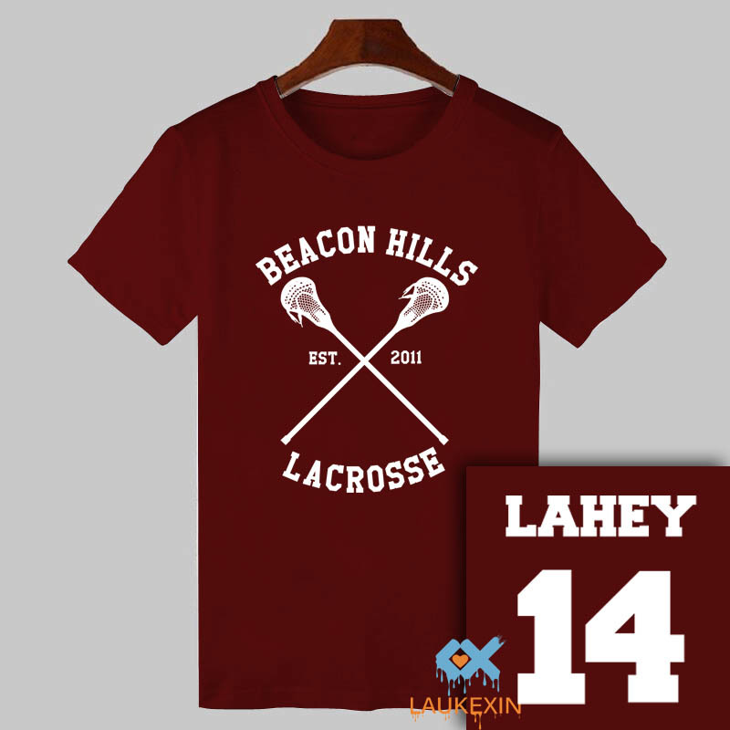 2017 Summer Teen Wolf T-shirt Stiles Stilinski 24 Tshirt BEACON HILLS LACROSSE Tops Tee Shirts TeenWolf Funny T Shirt Women Men Y200930