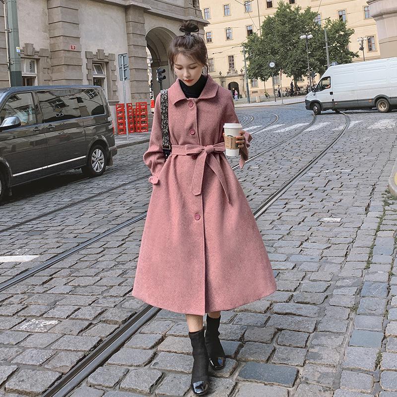 2020 Winter New Woolen Coat Women' Fashion Long Solid Color Wool Blend Women' Jacket Loose Casual Wool Women Coats, Green
2020 Winter New Woolen Coat Women' Fashion Long Solid Color Wool Blend Women' Jacket Loose Casual Wool Women Coats, Green