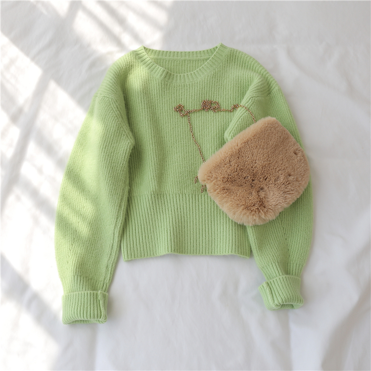 Colorfaith New Autumn Winter Women's Sweater Pullovers Warm Minimalist Korean Short Elegant Solid Sweet Lady Jumpers SW6342 201023