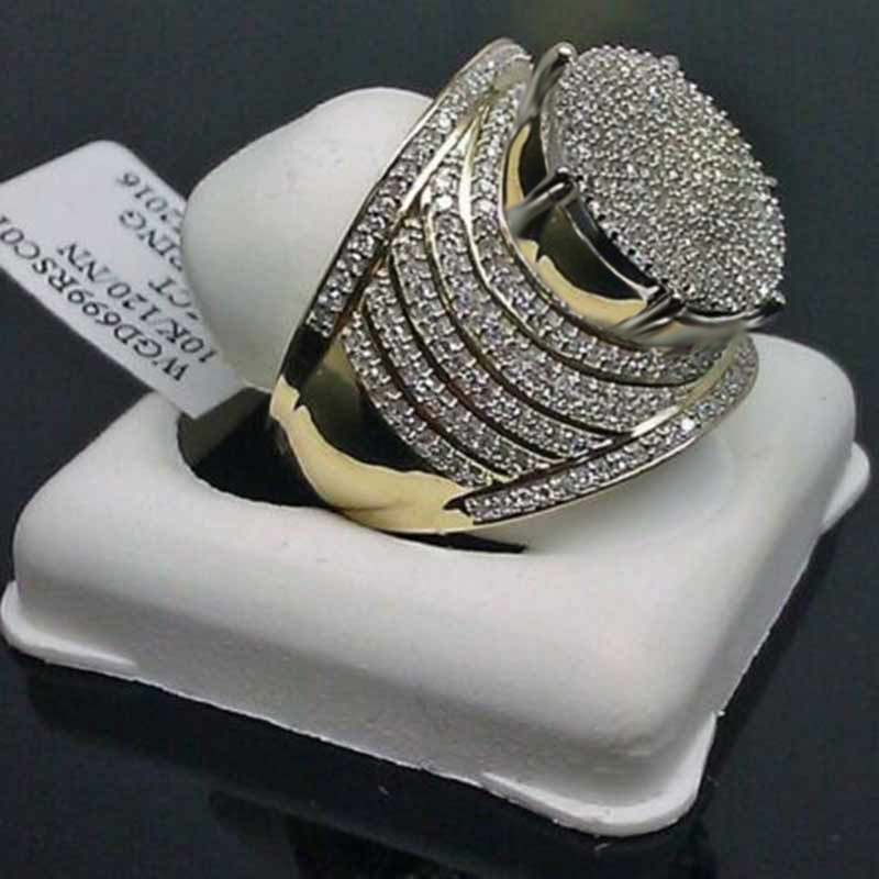 Hot selling jewelry European and American men's gold-plated ring full of diamond oversized domineering for men, Slivery;golden
Hot selling jewelry European and American men's gold-plated ring full of diamond oversized domineering for men, Slivery;golden