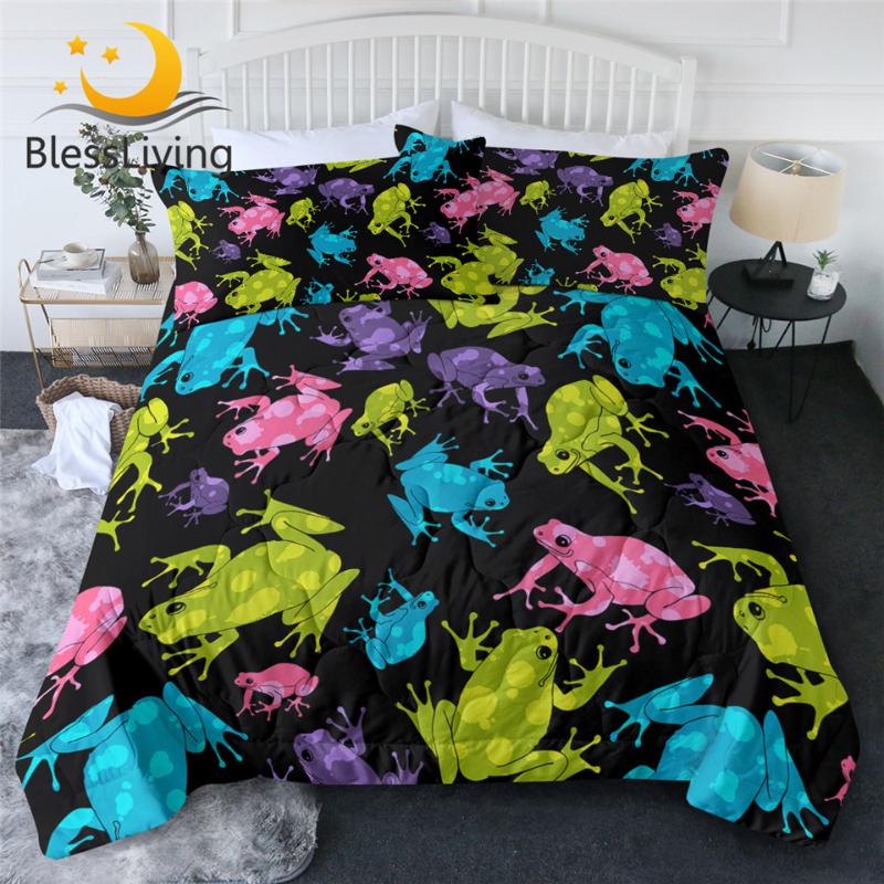 BlessLiving Frog Summer Quilt Watercolor Cool Blanket Cartoon Animal Kids Bedding 3pcs Colorful Comfortable Housse De Couette
BlessLiving Frog Summer Quilt Watercolor Cool Blanket Cartoon Animal Kids Bedding 3pcs Colorful Comfortable Housse De Couette