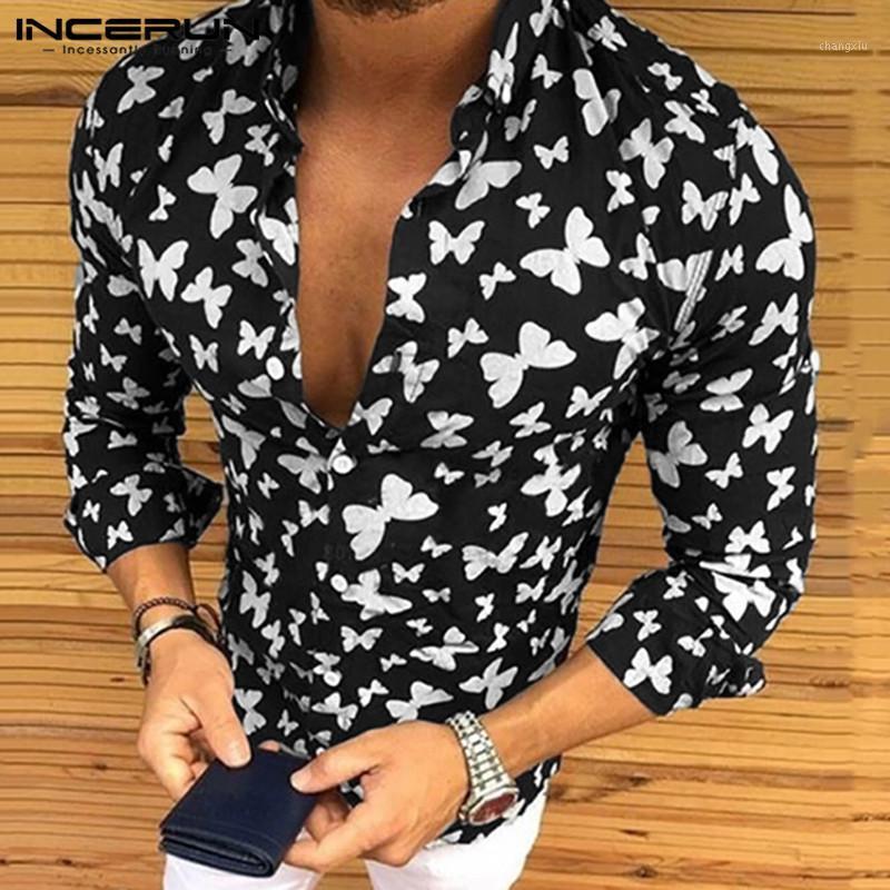 Fashion Men Dress Shirt Printed Long Sleeve Lapel Collar Button Camisa Vacation Fitness Men Hawaiian Shirts Brand 2020 INCERUN1, Khaki shirt
Fashion Men Dress Shirt Printed Long Sleeve Lapel Collar Button Camisa Vacation Fitness Men Hawaiian Shirts Brand 2020 INCERUN1, Khaki shirt