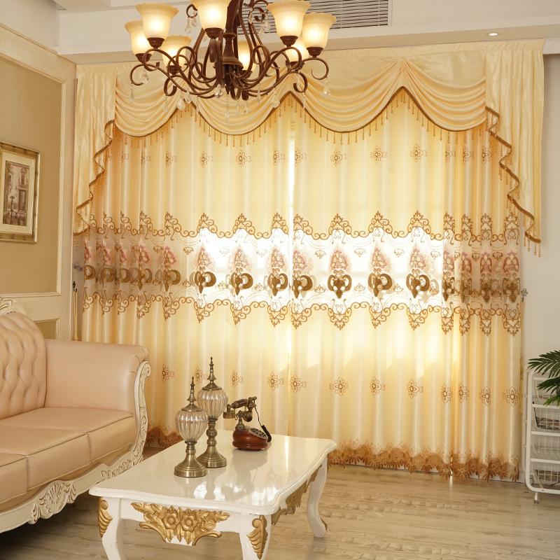 European Hollow Water Solution Embroidery Shade Curtains for Living Dining Room Bedroom, White tulle
European Hollow Water Solution Embroidery Shade Curtains for Living Dining Room Bedroom, White tulle