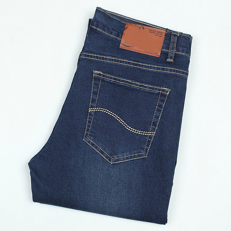 120 Cm Long Jeans Mens Spring Autumn Denim Pants Man Business Casual Jeans Male Long Denim Pants High Quality Men Jeans Pants 201223