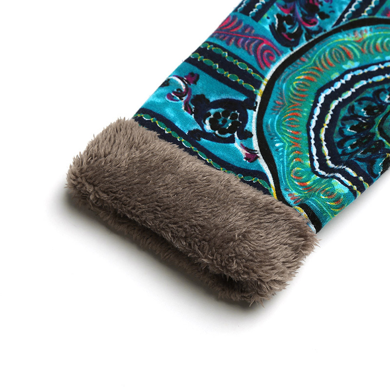 Versear Female Jacket Plush Coat Women Windbreaker Winter Warm Outwear Floral Print Hooded Pockets Vintage Oversized Coats Plus