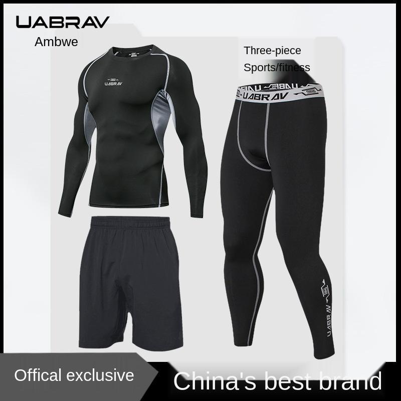 Uabrav Autumn Winter Sports Suit Men's Quick-Dry Casual Running Tight Pants Basketball Training Men's Fitness Clothes sweat sets1, White black black
Uabrav Autumn Winter Sports Suit Men's Quick-Dry Casual Running Tight Pants Basketball Training Men's Fitness Clothes sweat sets1, White black black
