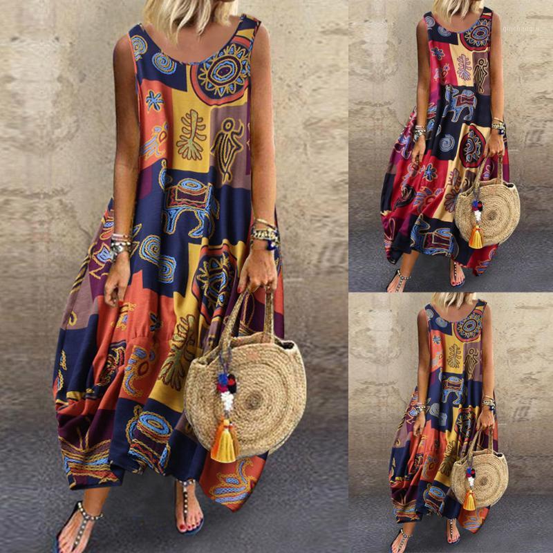 Women Dress Clothes Bohemian Ladies Sleeveless Beach Long Cut Casual Party Round Neck Sundress Regular Size Pullover Polyester1
Women Dress Clothes Bohemian Ladies Sleeveless Beach Long Cut Casual Party Round Neck Sundress Regular Size Pullover Polyester1