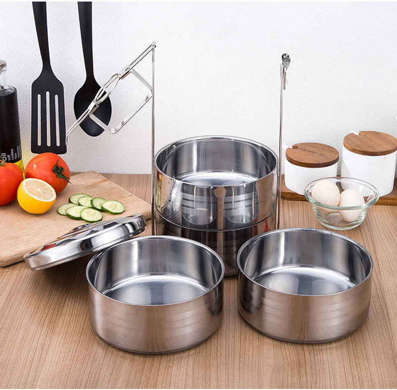 2/3/4 Layers Japanese Lunch Box For Food Bento Box Stainless Steel Thermos Lunch Box Food Container Lunchbox Leakproof T200710