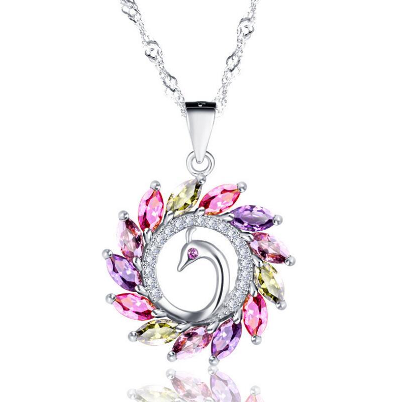 2020 New Boho Multicolor Austrian Crystal Phoenix Peacock Pendant Necklace Women Jewelry Cubic Zirconia Wedding Chain Necklaces
2020 New Boho Multicolor Austrian Crystal Phoenix Peacock Pendant Necklace Women Jewelry Cubic Zirconia Wedding Chain Necklaces
