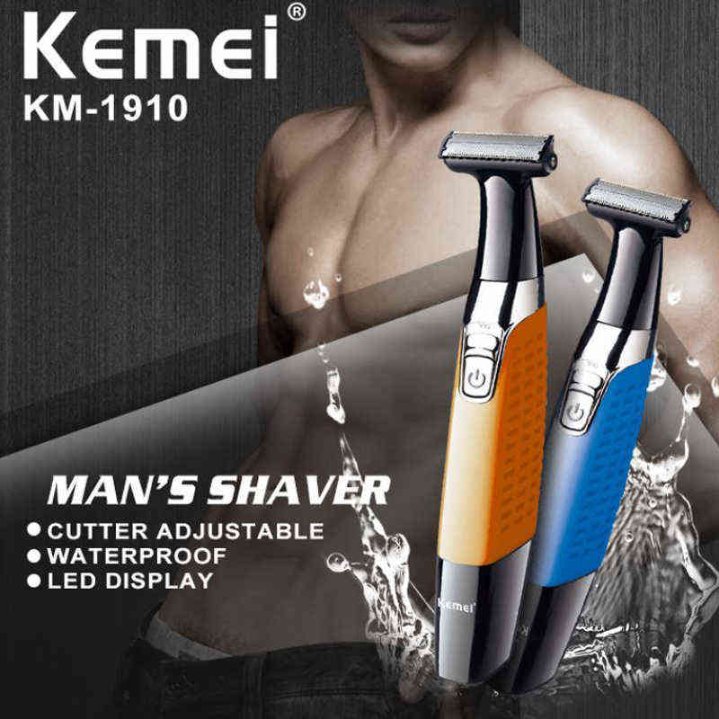 one blade wet dry beard shaving razor for men electric shaver usb male back hair electronic razor travel body cleaning shaver 220112