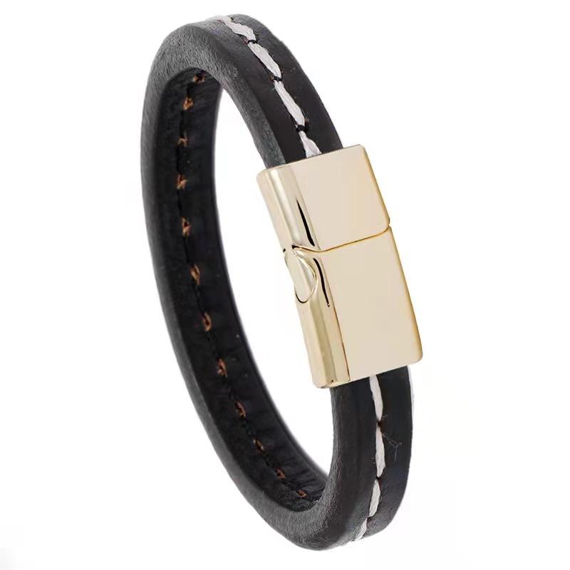 Black Genuine Leather Bracelet for Men Jewelry Punk Magnet Charms Wrap Wristband Bracelets&Bangles Hand Strap
Black Genuine Leather Bracelet for Men Jewelry Punk Magnet Charms Wrap Wristband Bracelets&Bangles Hand Strap