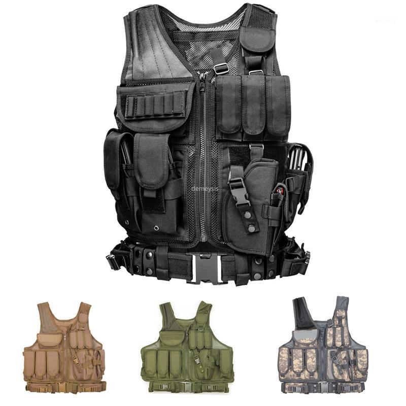 Paintball Shooting Vest with Holster Mag Pouches Army Tactical Combat Vest Breathable Outdoor Hunting Waistcoat Vests1, Black
Paintball Shooting Vest with Holster Mag Pouches Army Tactical Combat Vest Breathable Outdoor Hunting Waistcoat Vests1, Black