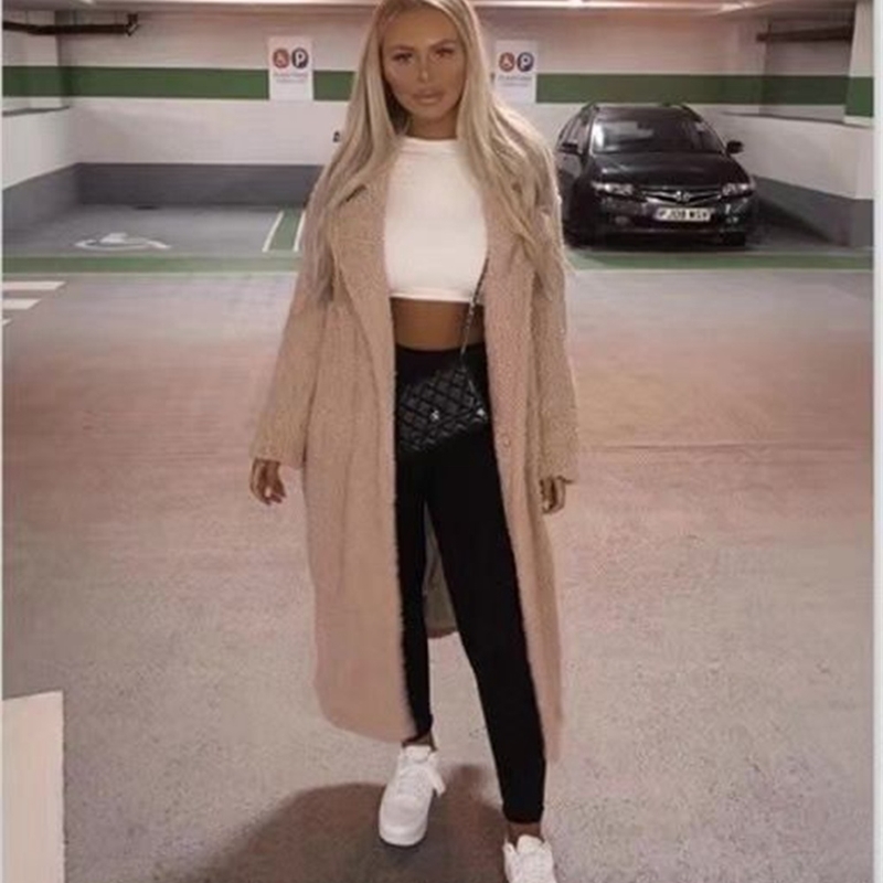 Women Faux Fur Coat Autumn Winter Coat Women Casual Solid Long Female Vintage Jackets Plush Overcoat Chaqueta Mujer 201019