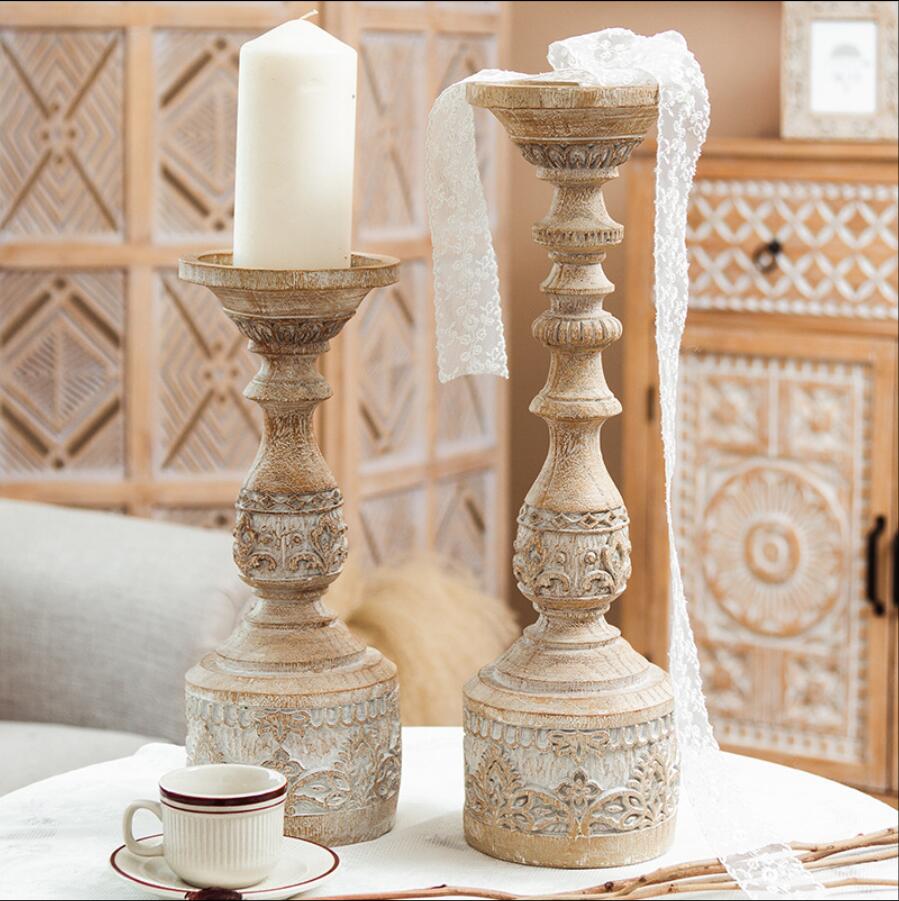 Retro candle holder ornaments romantic photography background props photography home stay light luxury northern Europe