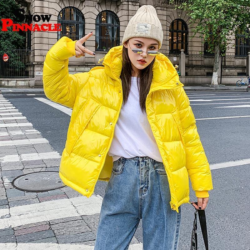Shiny women parkas women Parkas jackets fashion thick warm winter jackets coat for female outwear jacket M-XXL 201125