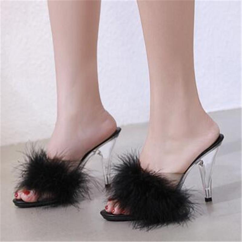 Plus Size 34-44 45 Woman Sexy Slippers Female 7/10CM Feather Party High Heels Shoes Women Summer Fur Transparent Slippers Ladies1, 7cm rose red
Plus Size 34-44 45 Woman Sexy Slippers Female 7/10CM Feather Party High Heels Shoes Women Summer Fur Transparent Slippers Ladies1, 7cm rose red