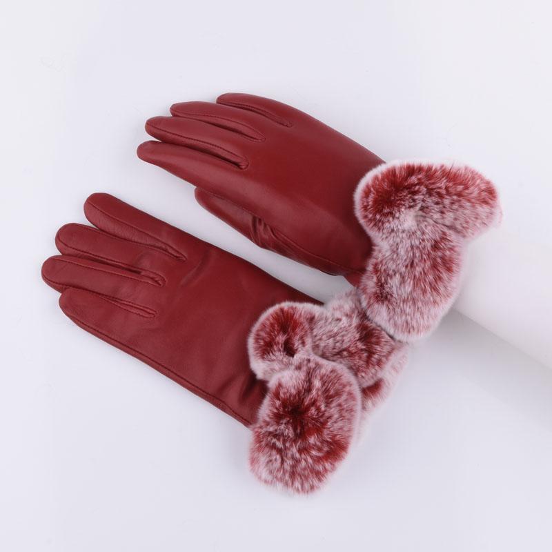 Thick Warm Women's Sheepskin Gloves Natural Real Rex Fur Genuine Leather Winter fashion Gloves Mitten1
Thick Warm Women's Sheepskin Gloves Natural Real Rex Fur Genuine Leather Winter fashion Gloves Mitten1